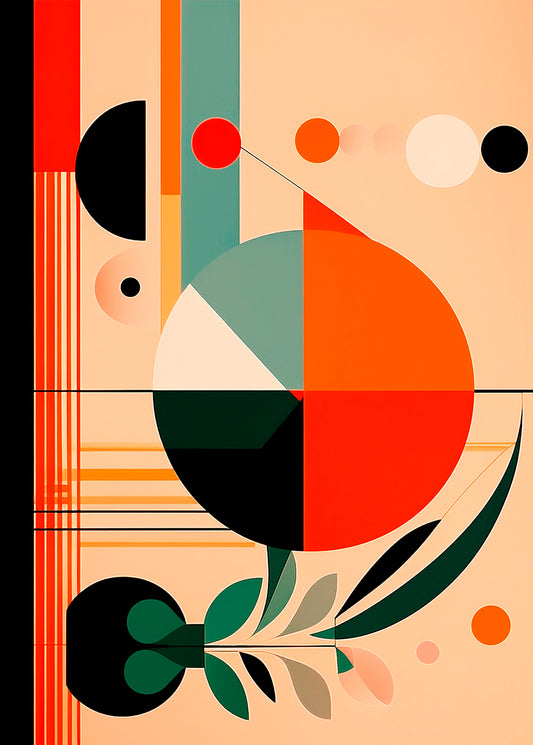 Abstrakt plante plakat