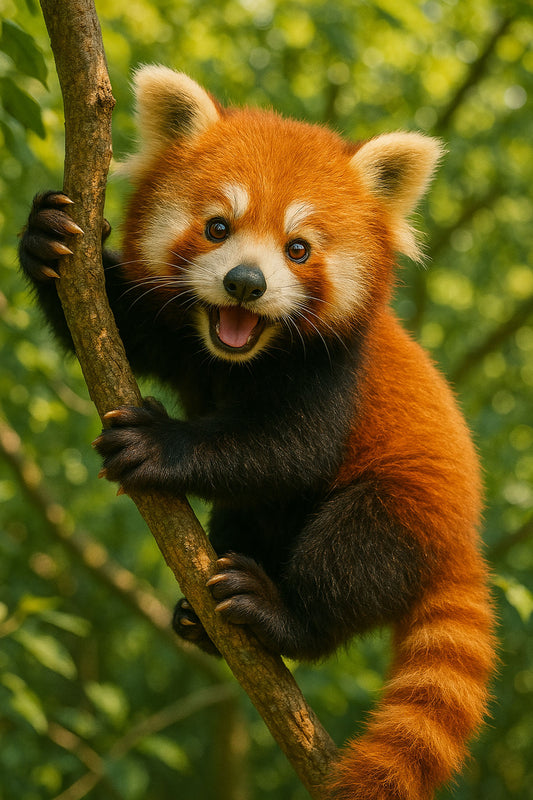 Dyreplakat: Rød Panda